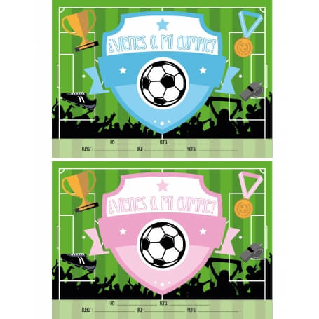 Convites do aniversário do futebol