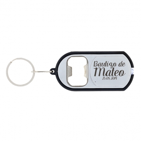 Chaveiro Abridor Personalizado para Batizado gravado a laser