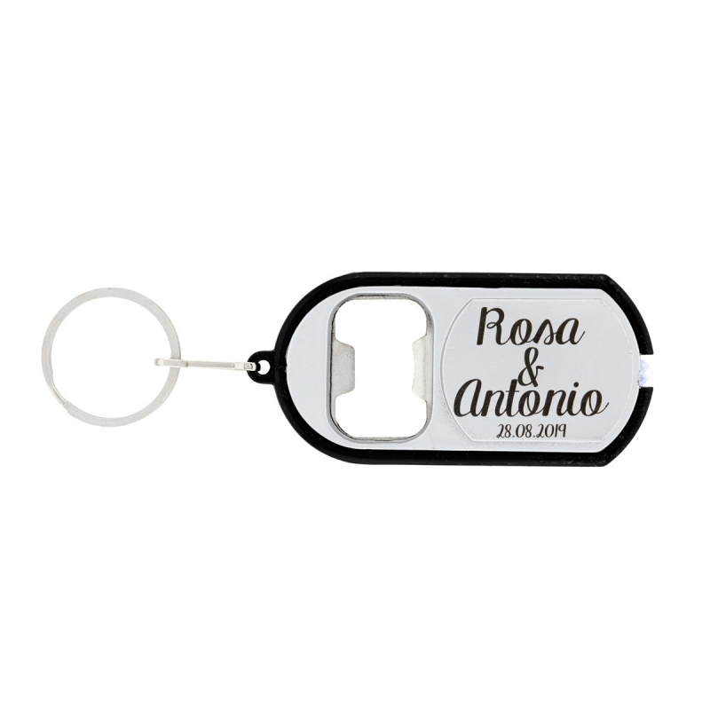 Chaveiros de casamento personalizados e gravados