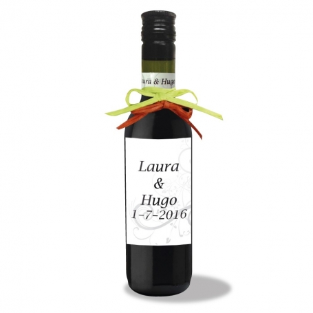 Vinho de casamento personalizado