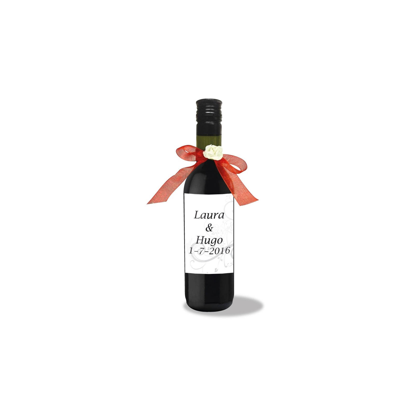 Garrafas de vinho personalizadas para casamentos