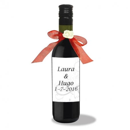 Garrafas de vinho personalizadas para casamentos