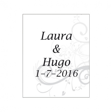 Garrafas de vinho personalizadas para casamentos