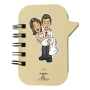 Caderno personalizado para lembrancinhas de casamento