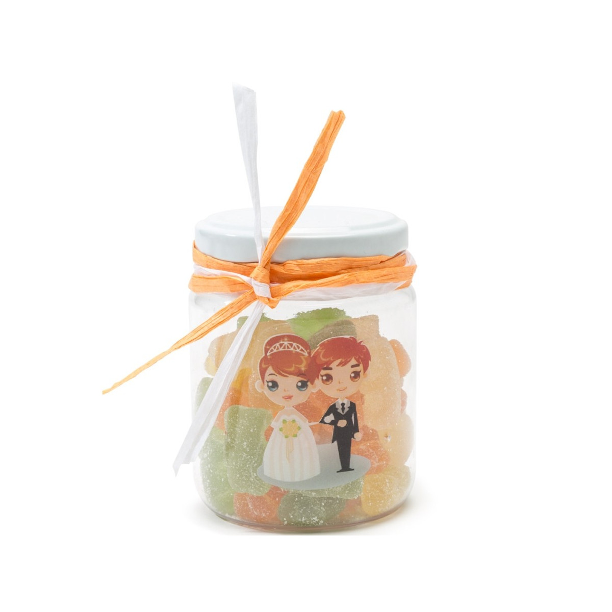 Jarra de gelatina para casamento