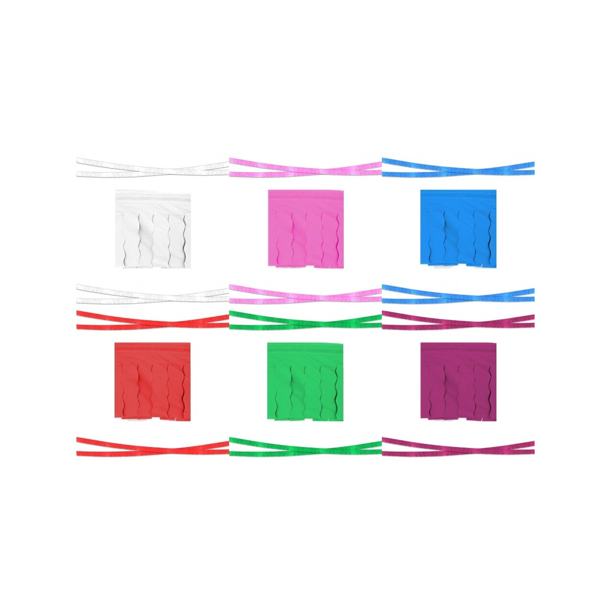 Guirlanda de franjas de papel