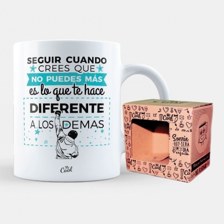 Caneca original com frase positiva