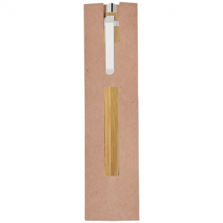 Caneta de bambu com coldre
