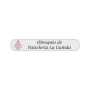 Caneta branca personalizada para pastelaria