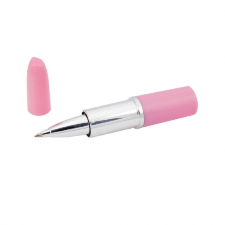 Caneta batom rosa personalizada para lembrancinhas de casamento