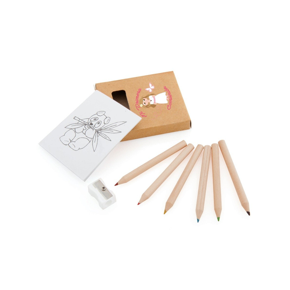 Conjunto de coloração para comunhão menina
