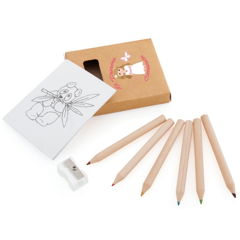 Conjunto de coloração para comunhão menina