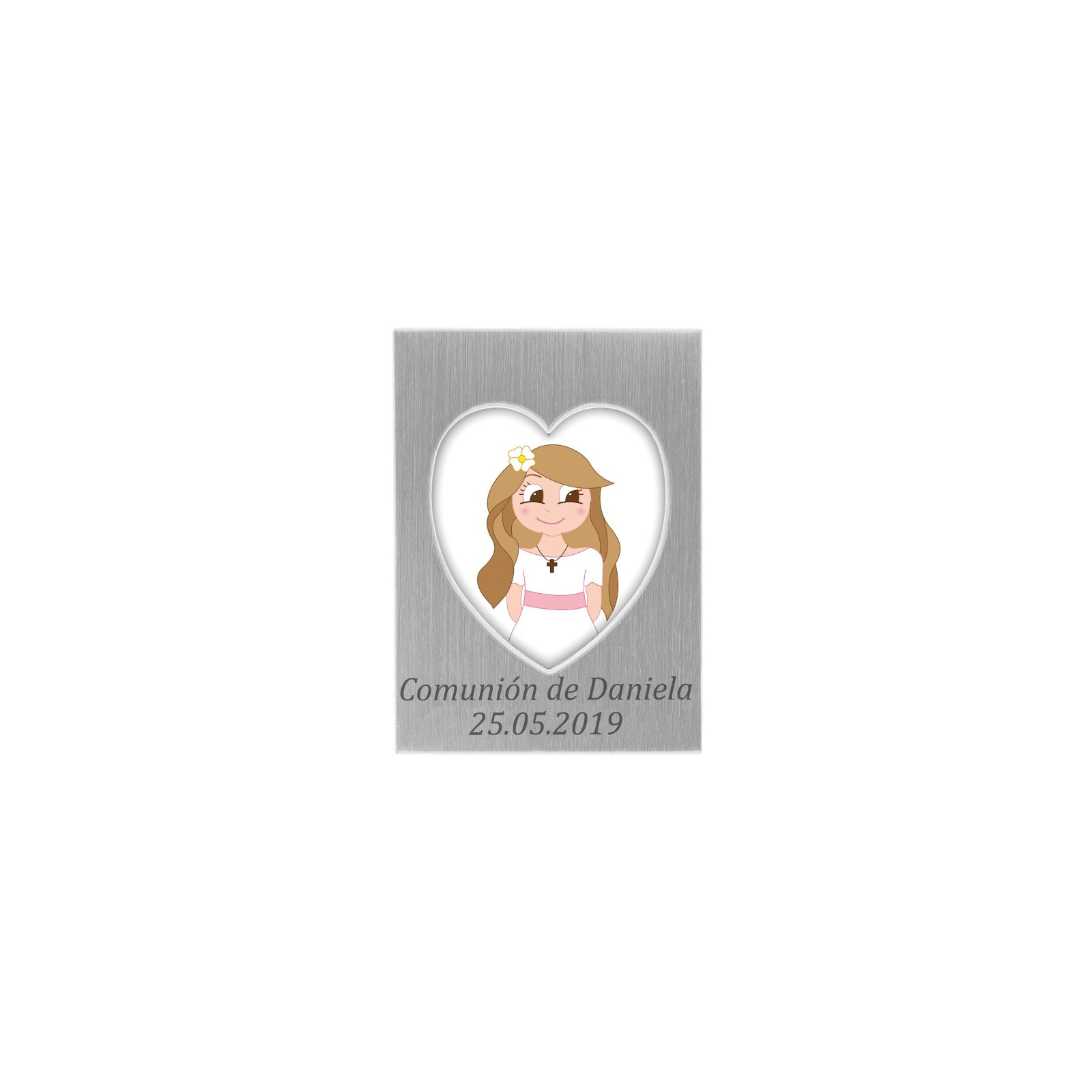 Moldura de foto de comunhão personalizada