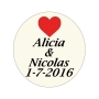 Caneta batom personalizada para casamento