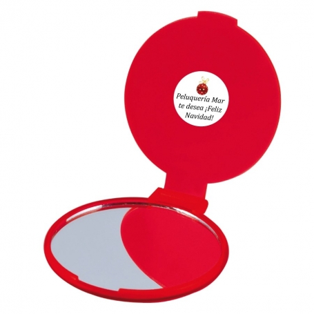 Espelho vermelho personalizado para empresas