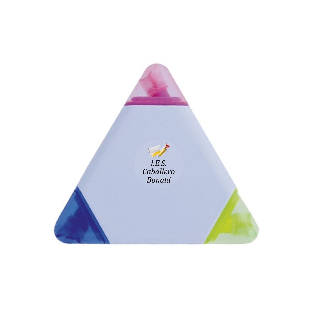 Marcador tricolor personalizado para fim de curso ou ampa