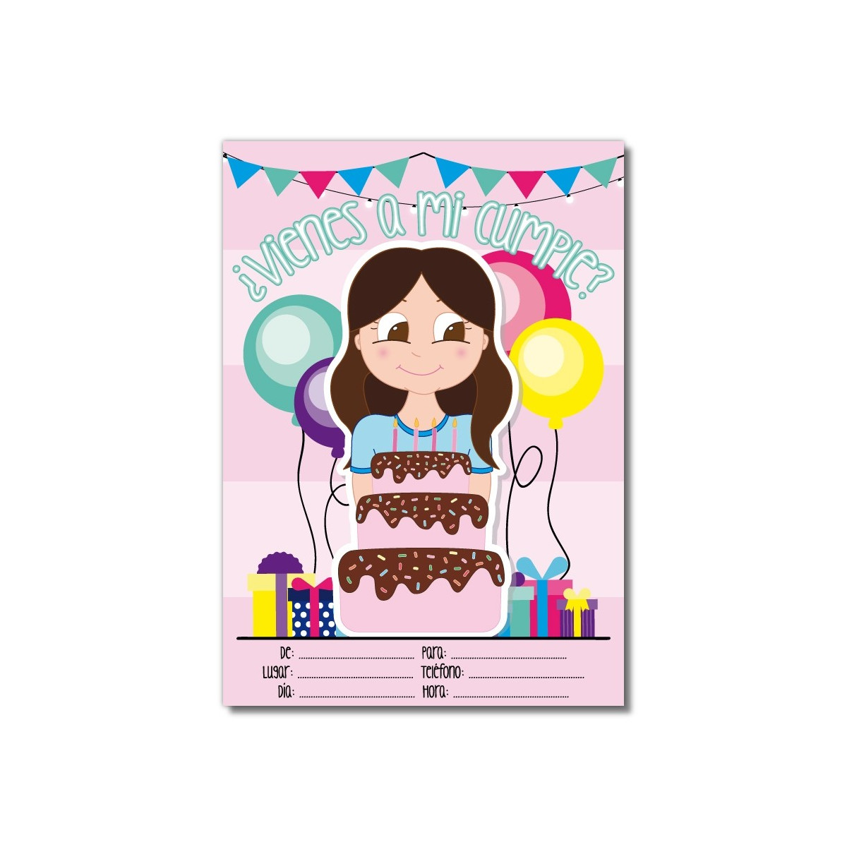 Convites para festas de aniversário de meninas