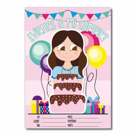 Convites para festas de aniversário de meninas