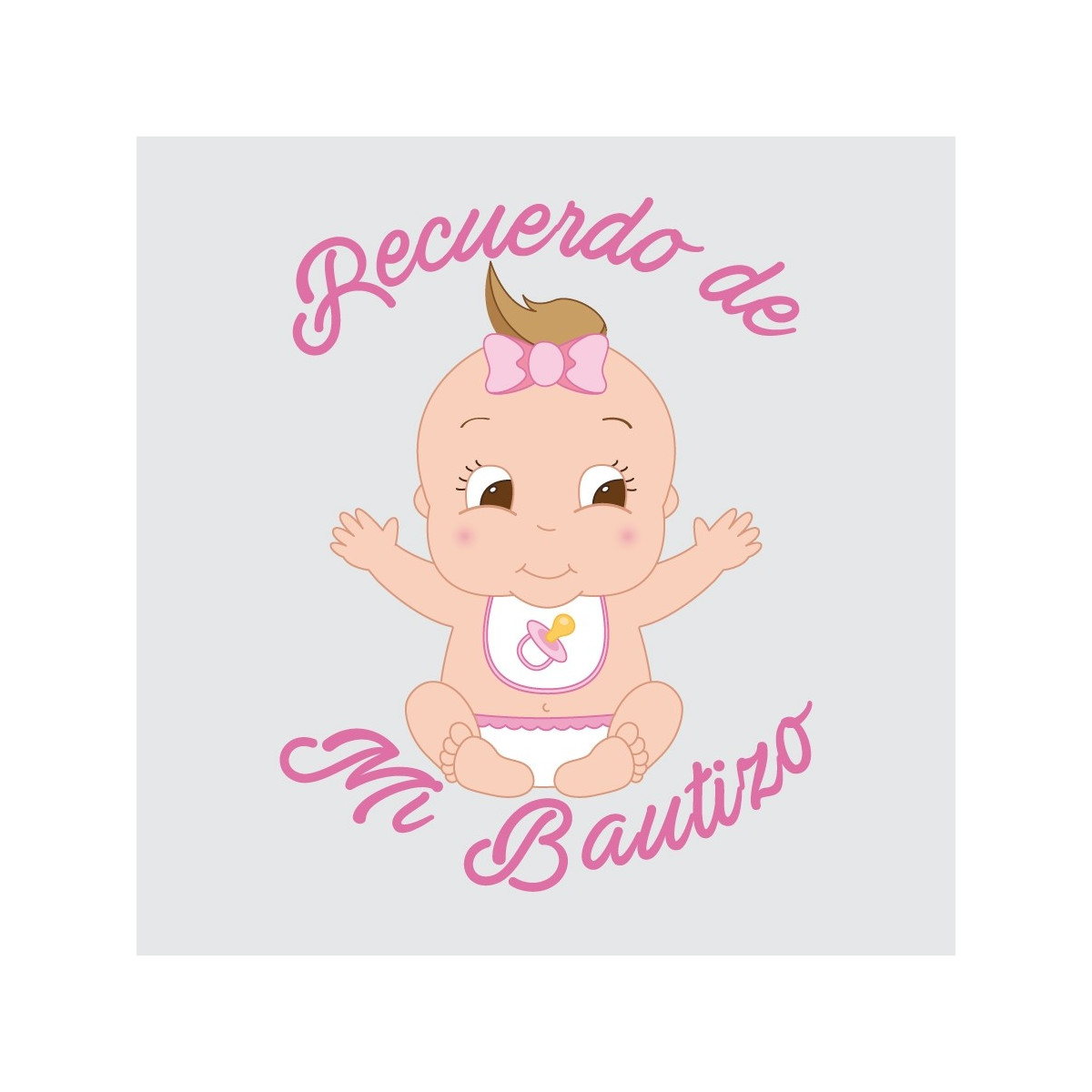 Adesivos batizado menina