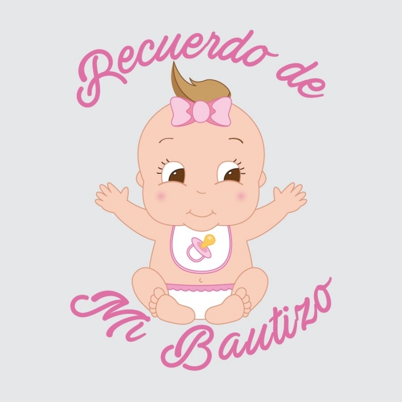 Adesivos batizado menina