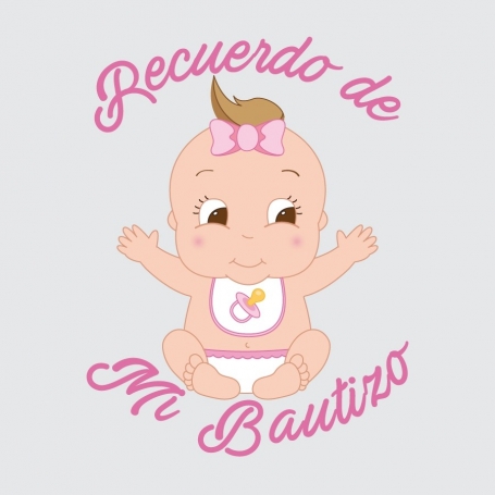 Adesivos batizado menina