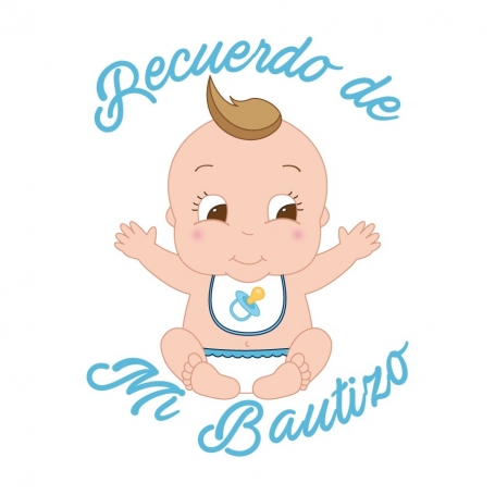 lancheira infantil decorada com adesivo especial batizado bebe