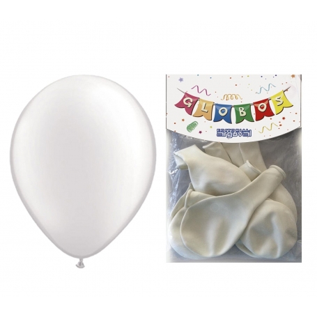 Embalagem De 12 Balões Brancos