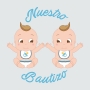 Adesivo para gêmeos baptizados