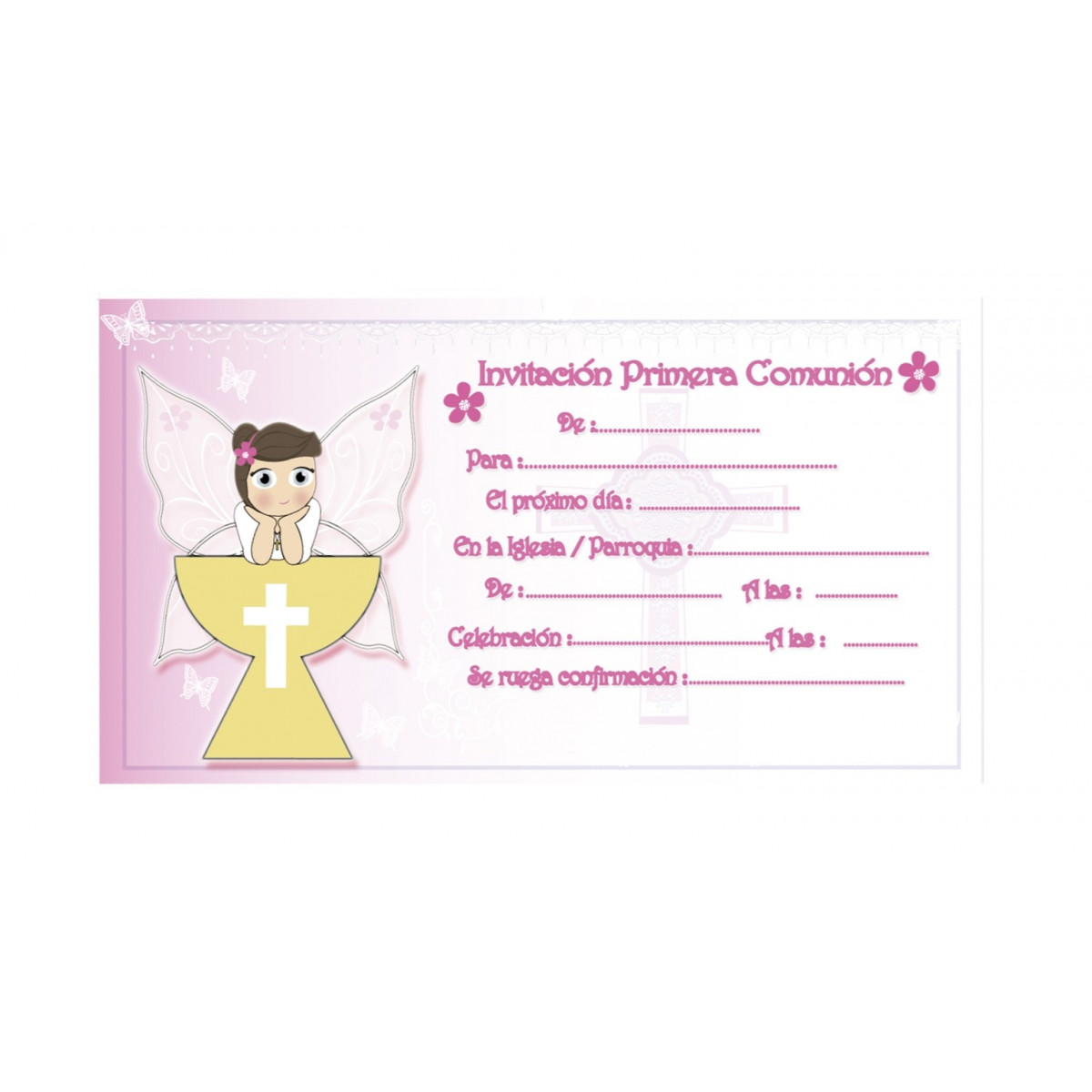 Convite de comunhão para menina
