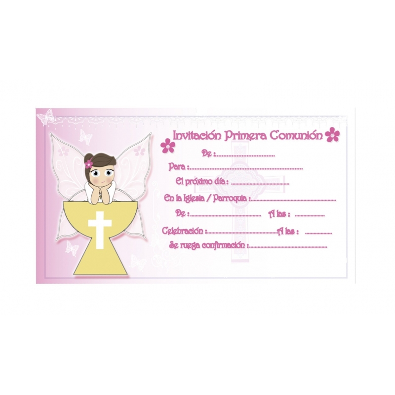 Convite de comunhão para menina