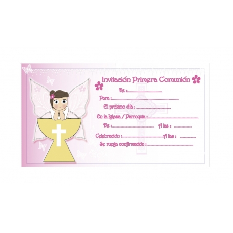 Convite de comunhão para menina