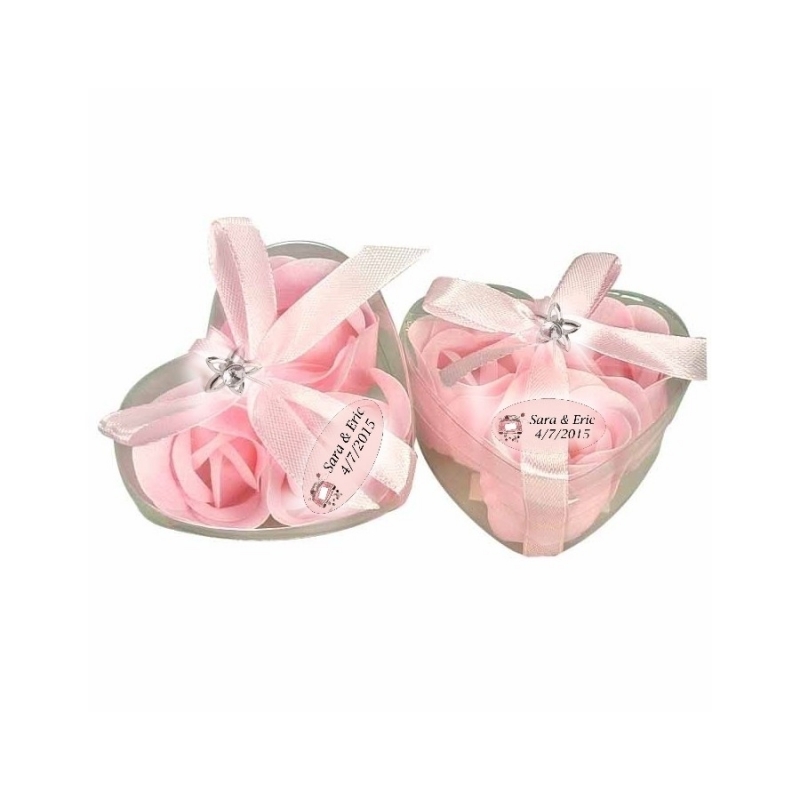 Sabonete com alfinete para detalhes de casamento personalizados