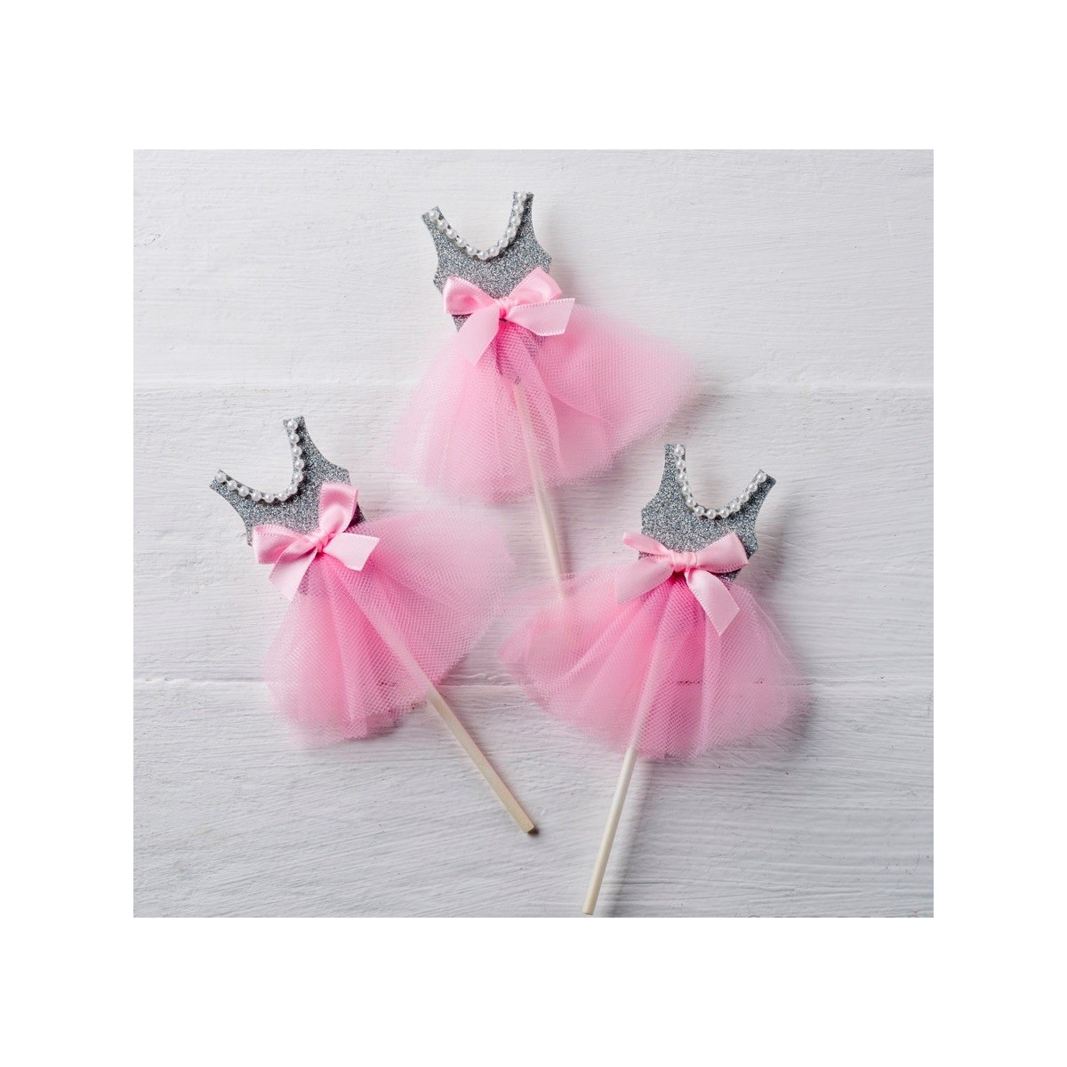 Pic bailarina cinza rosa