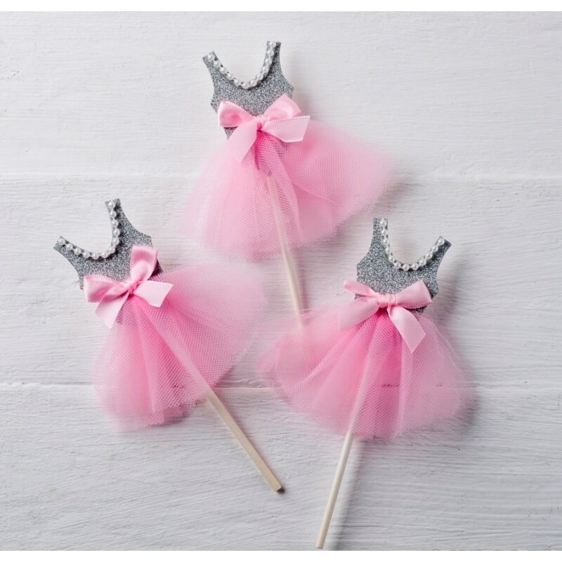 Pic bailarina cinza rosa
