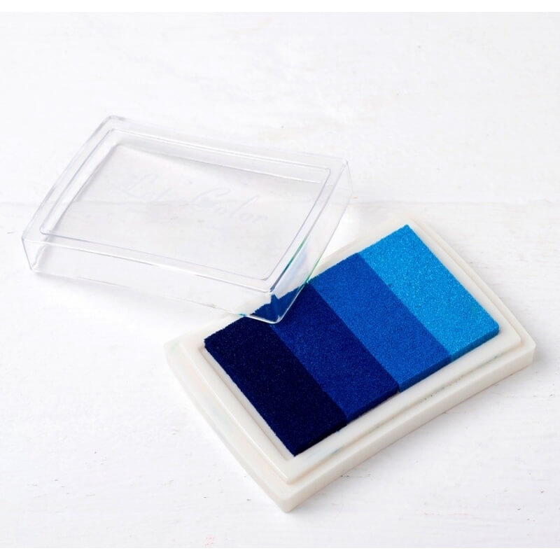 Tinta de impressões de cor azul