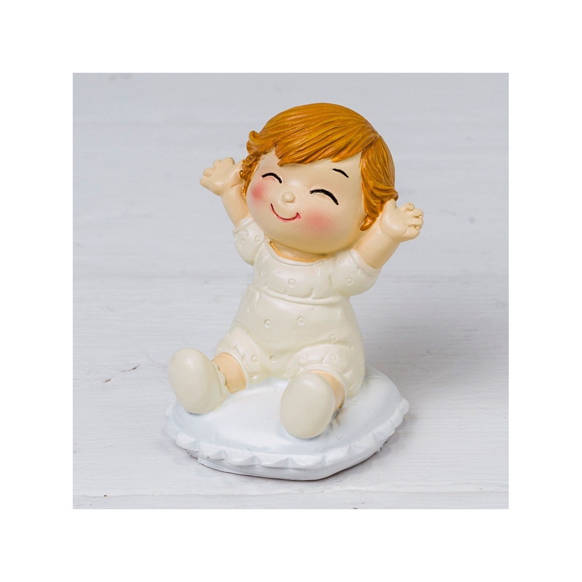 Figura bebê pop & fun sentado para bolo de batizado barato