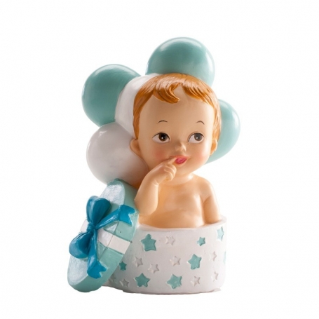 Presente De Criança E Balões De Batismo Figura