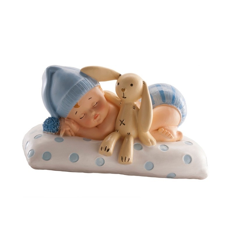 Figura de batizado para bolo com bebê dormindo