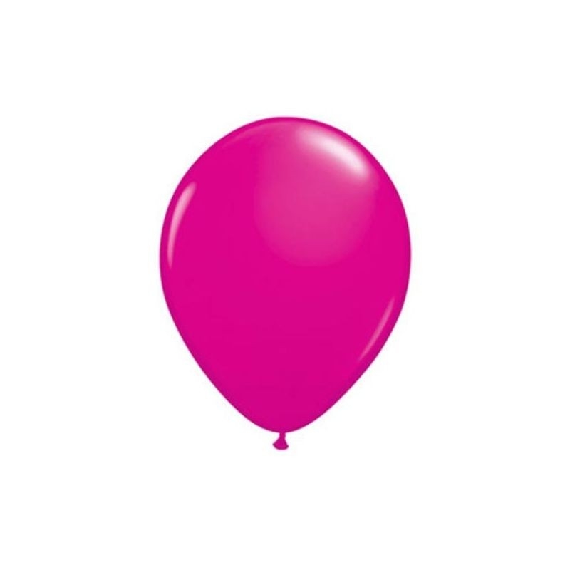 Pacote de 100 balões rosa fúcsia
