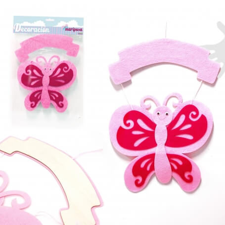Borboleta rosa para decoração
