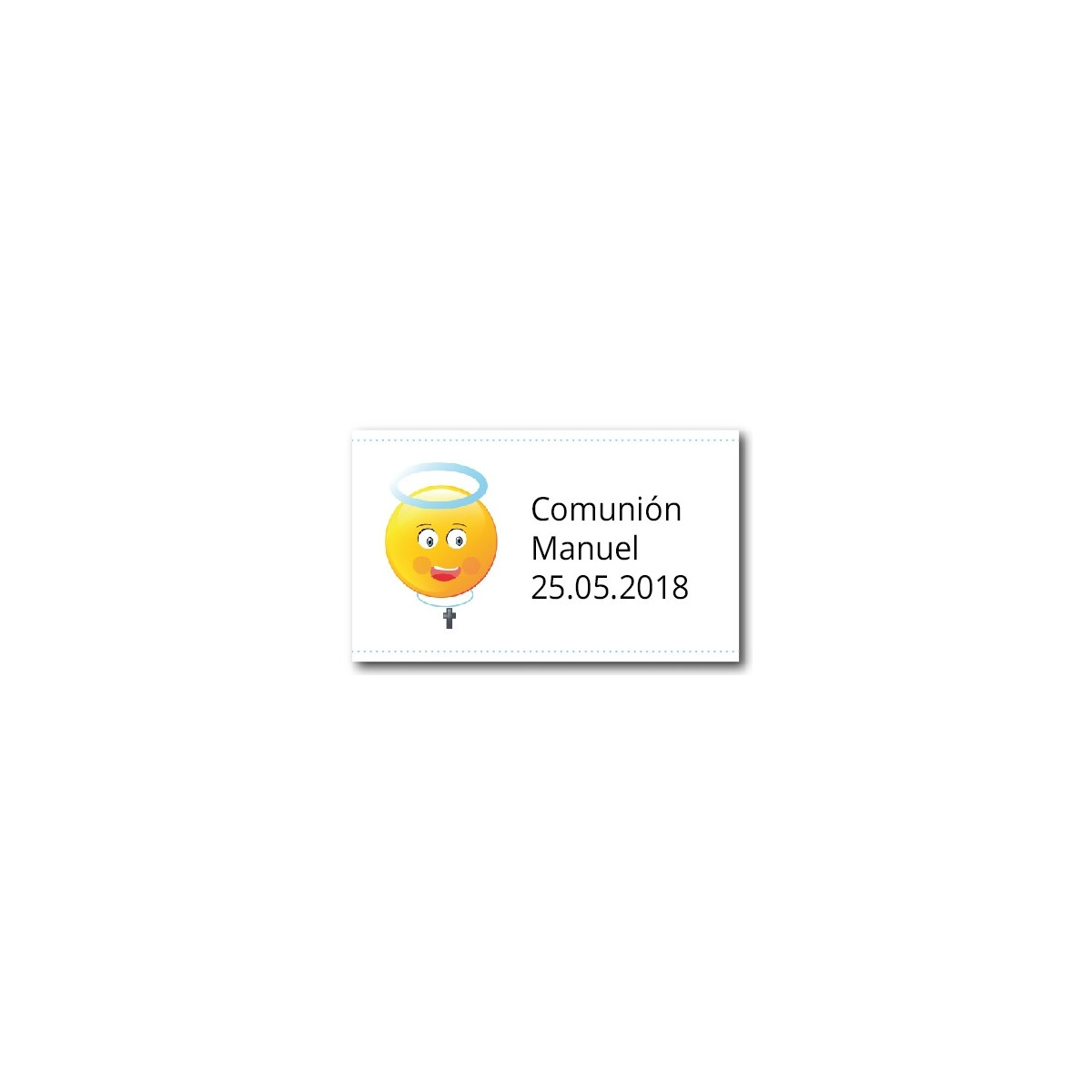 Etiquetas personalizadas para a criança da comunhão