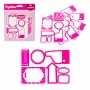 Pack de adesivos rosa para escrever