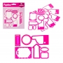 Pacote de adesivos rosa para escrever