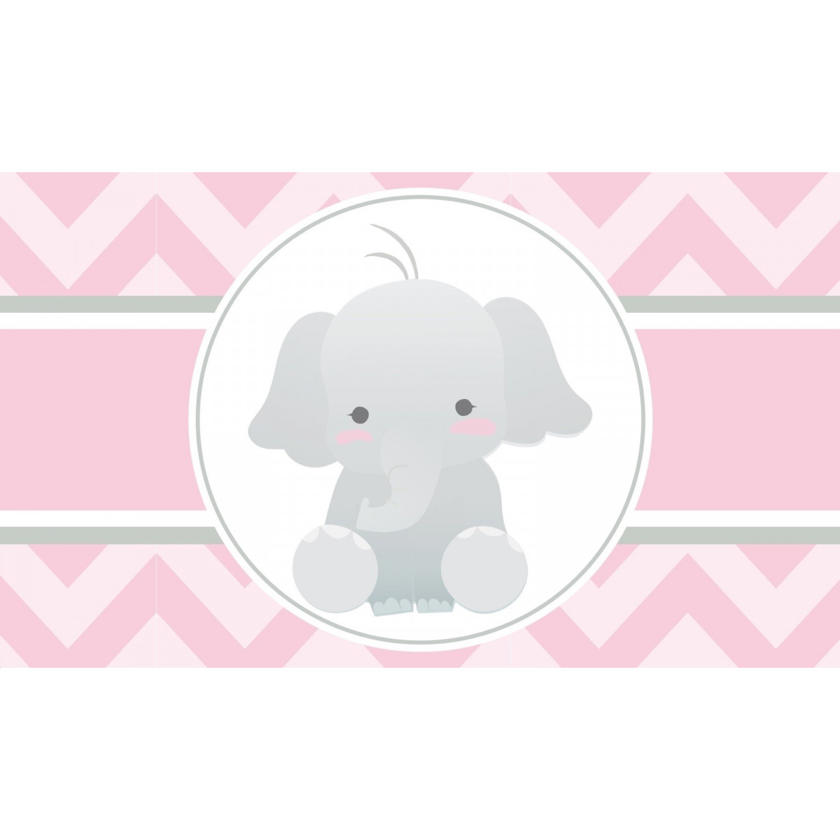 Adesivo elefante rosa