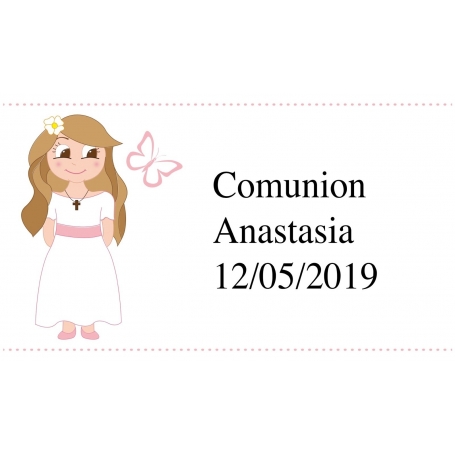 Adesivo personalizado de comunhão