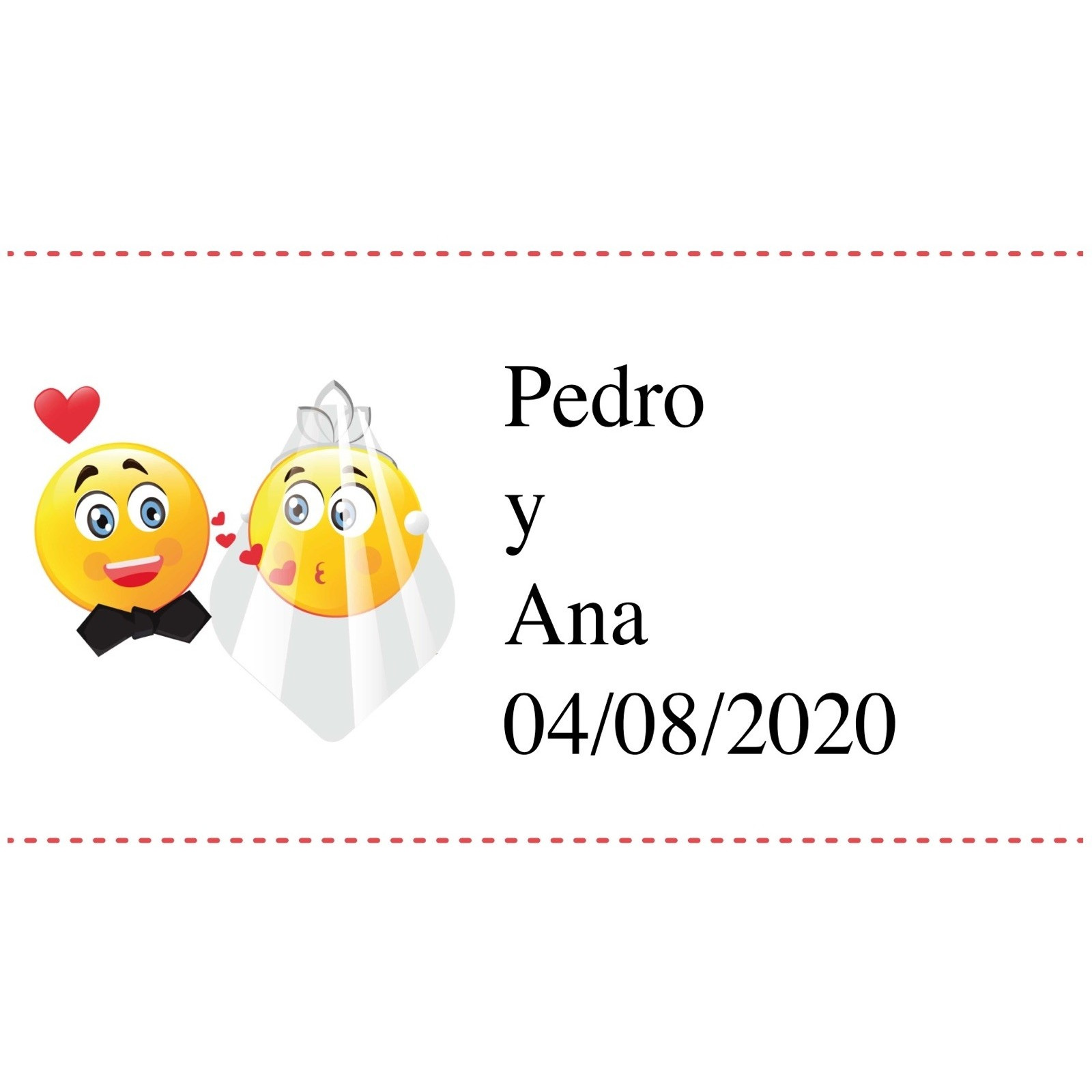Etiquetas de casamento personalizadas