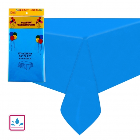 Toalha De Mesa Azul Claro