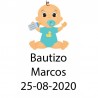 Adesivo para garrafas, adesivos de batismo originais e baratos