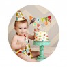 Autocolante de 2 cm, autocolantes de aniversário originais e baratos